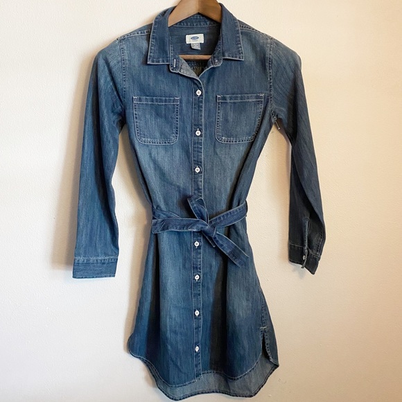 Old Navy Other - Old Navy Denim Button Down Shirt Dress w/ …